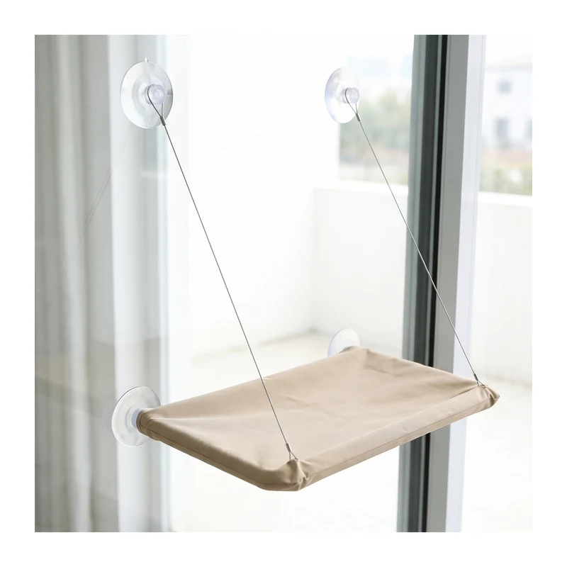 Hamac de fenêtre à ventouses pour chat – Couchage suspendu