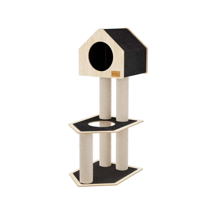 Condo Hideout - 2-Level Deluxe Cat Tree