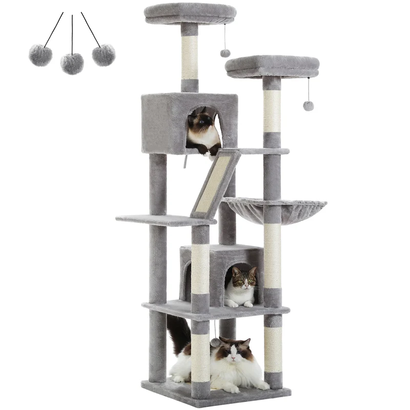 Grand Arbre à Chat d’Intérieur Multi-Niveaux