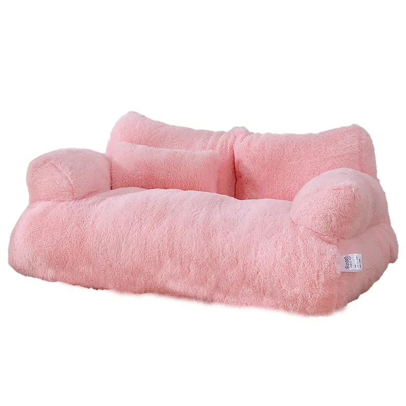 Canapé Lit Douillet pour Chat – Nid Chaud en Hiver en Peluche Confortable