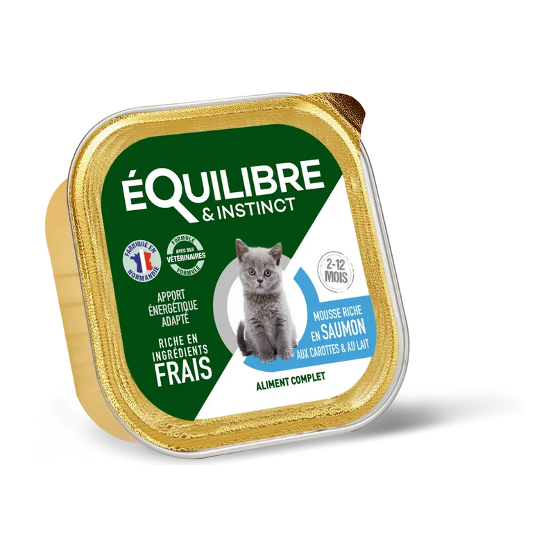 Terrine Chaton Saumon Carottes - Equilibre et Instinct