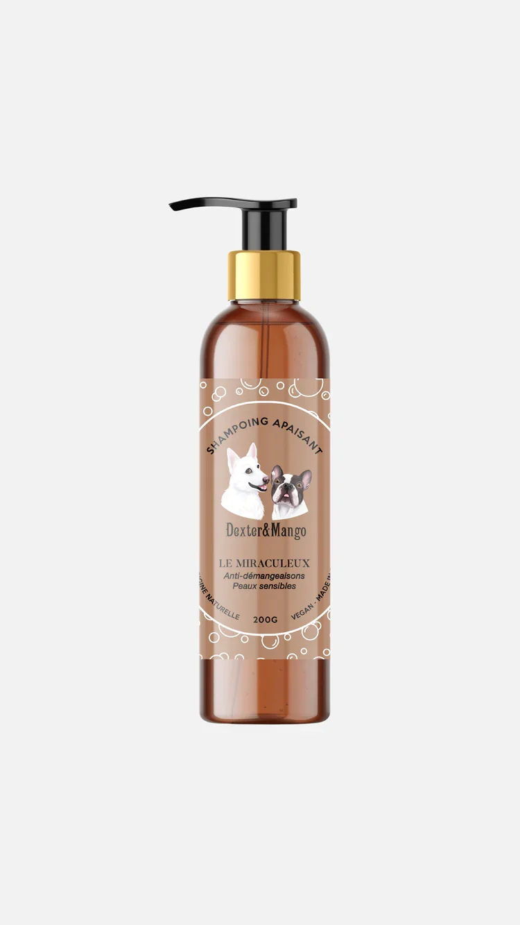 Shampoing liquide miraculeux pour chiens - Dexter et Mango
