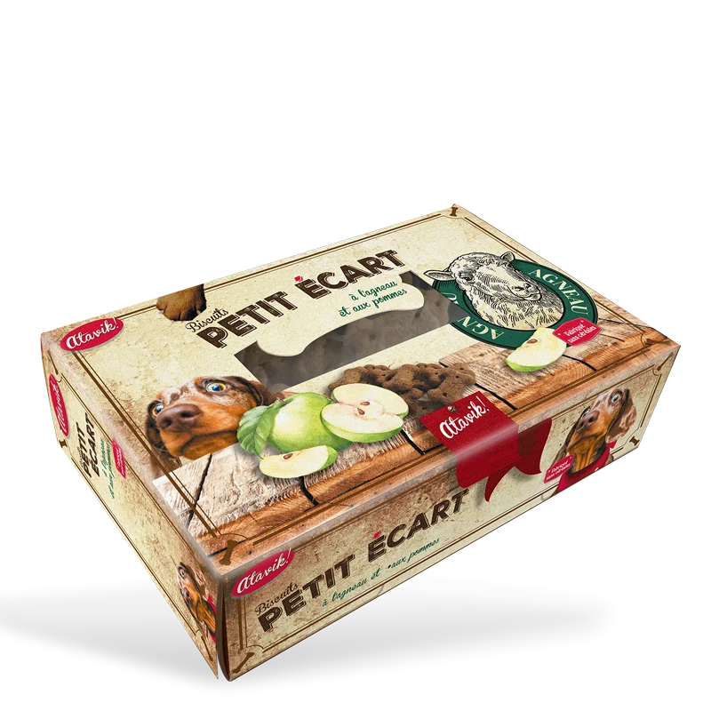 Biscuits friandises agneau pommes pour chien ATAVIK