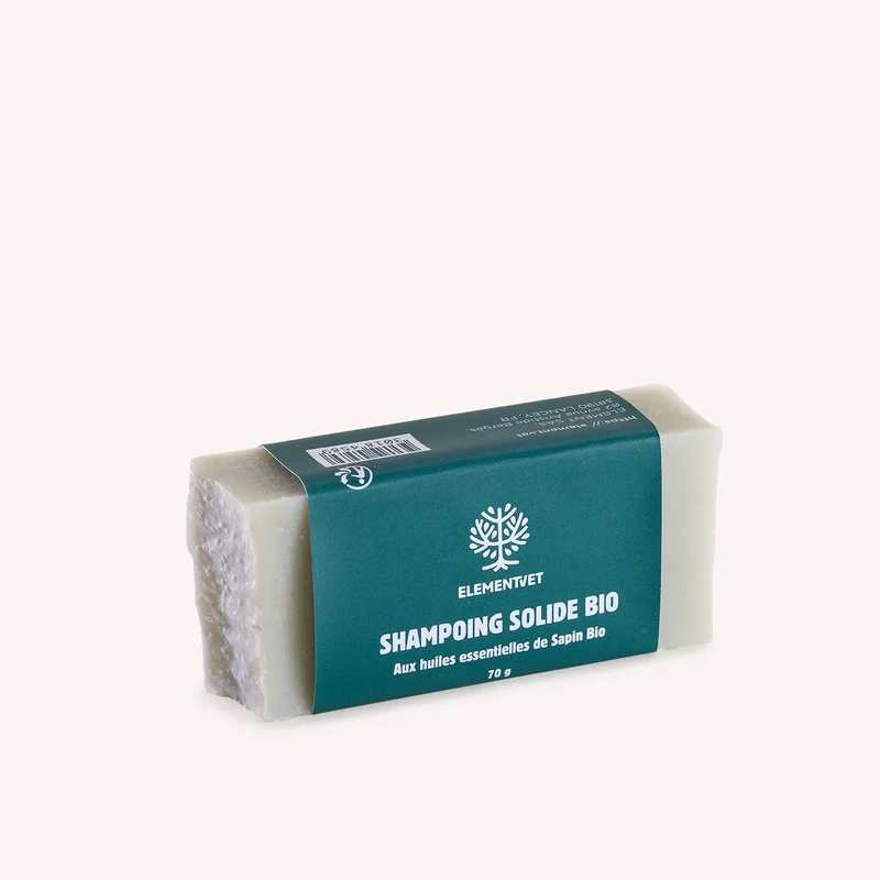 Shampoing solide bio pour chiens - Sapin - ELEMENT vet