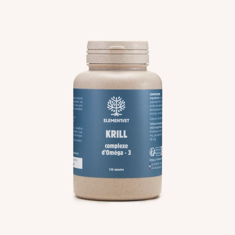 Capsules de Krill - Omega 3 - chiens chats - ELEMENT vet