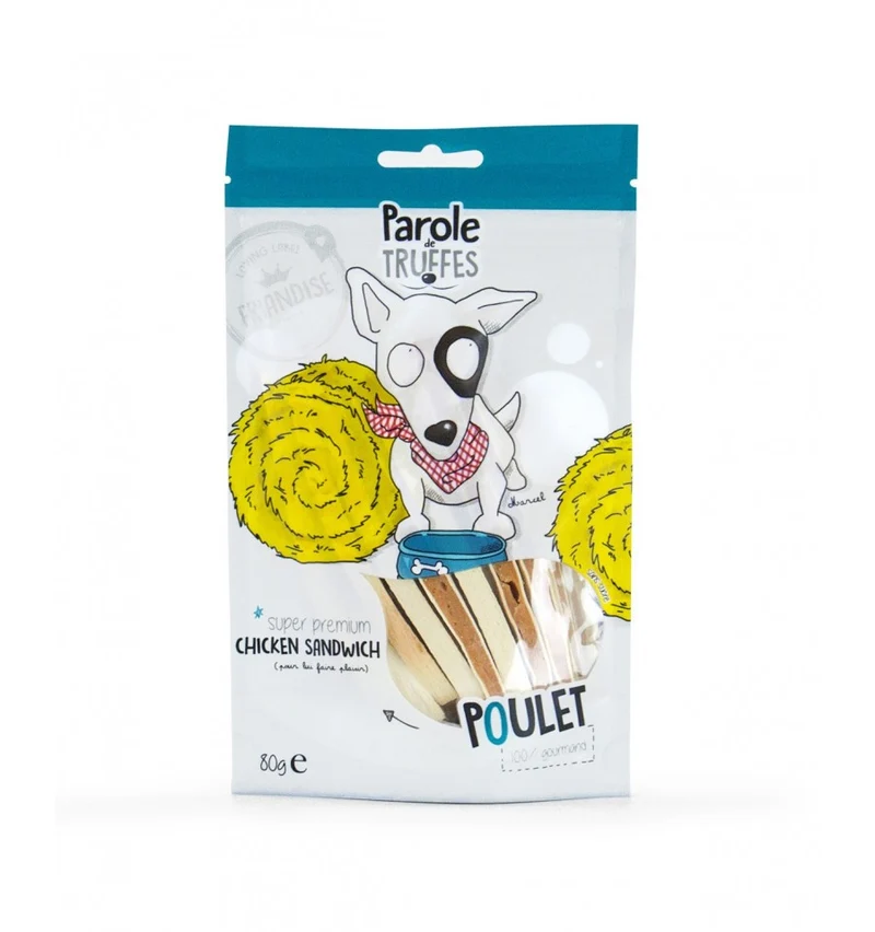 Sandwich de Poulet pour chien - Parole de Truffes