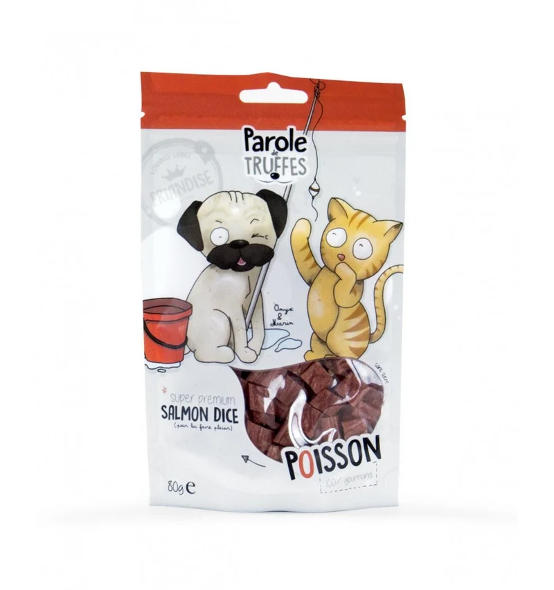 Cubes de Saumon pour chien et chat - Parole de Truffes
