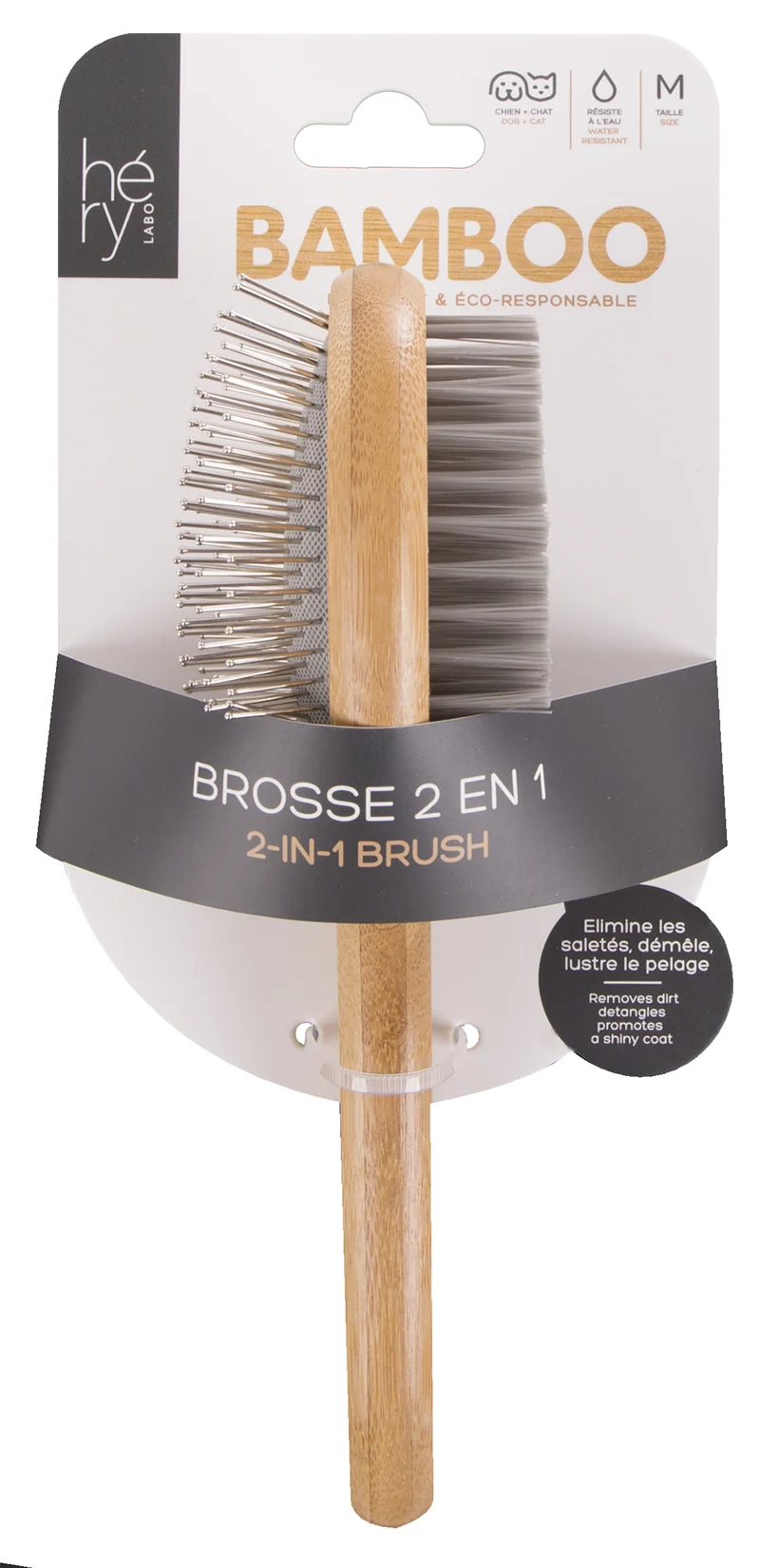 Brosse 2-en-1 pour Chiens et Chats - Martin Sellier