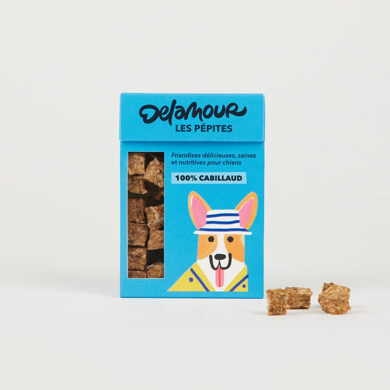 Friandises chien les Pépites - Recette Cabillaud - Delamour