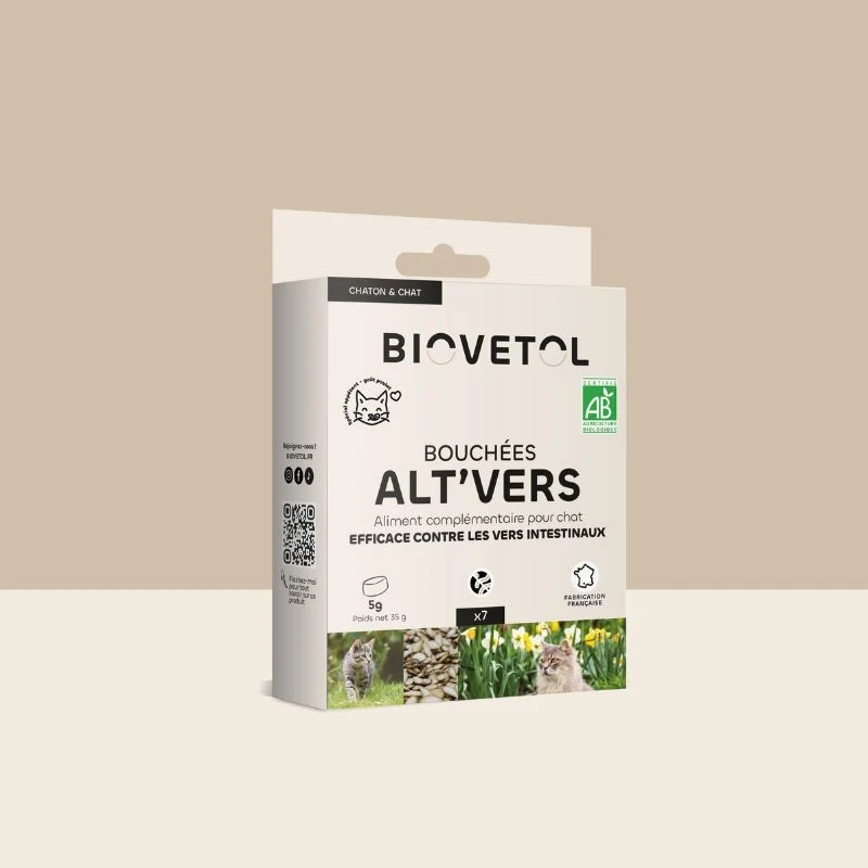 Bouchées ALT'VERS fermifuge chat - Biovetol