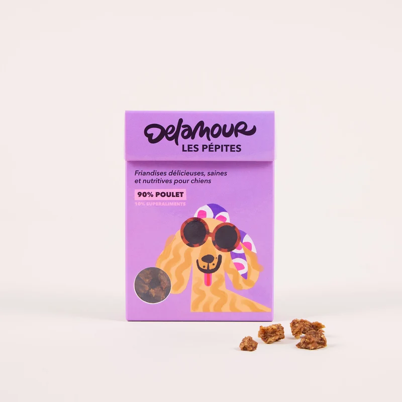 Friandises chien les Pépites - Recette Poulet - Delamour