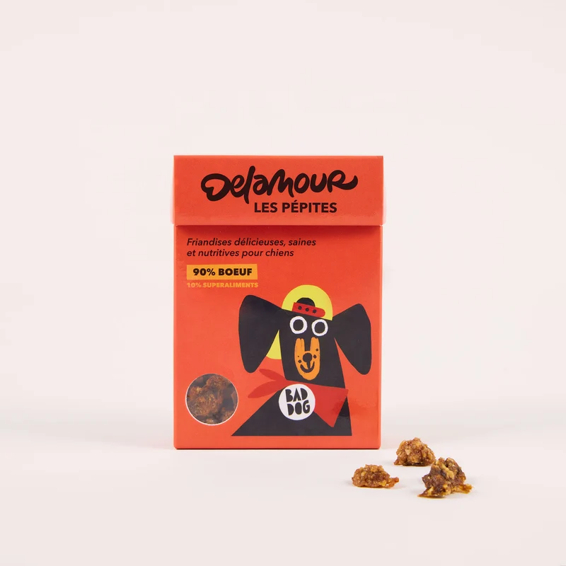 Friandises chien les Pépites - Recette Bœuf - Delamour