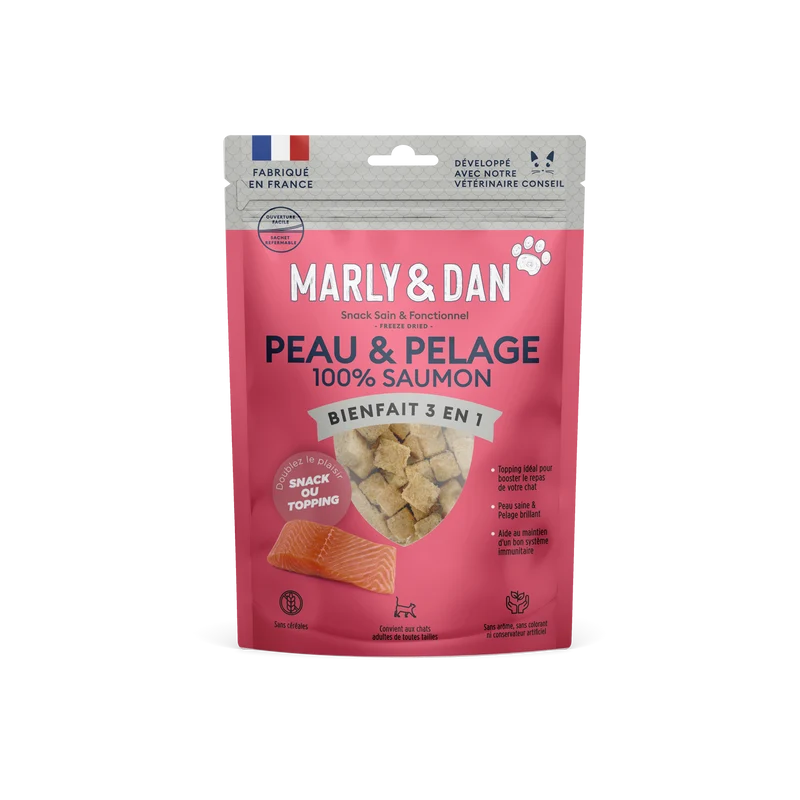 Freeze booster peau pelage chat 100% saumon