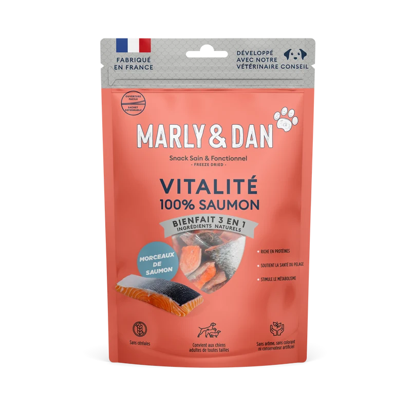 Freeze dried vitalité chien saumon