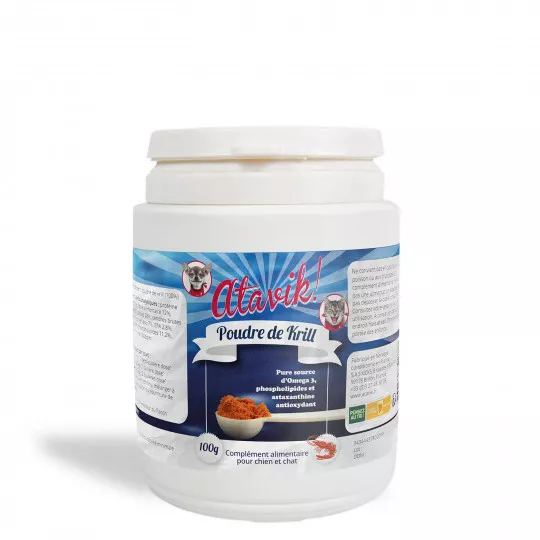 Krill - Complément alimentaire poudre - Omega 3 - chiens chats