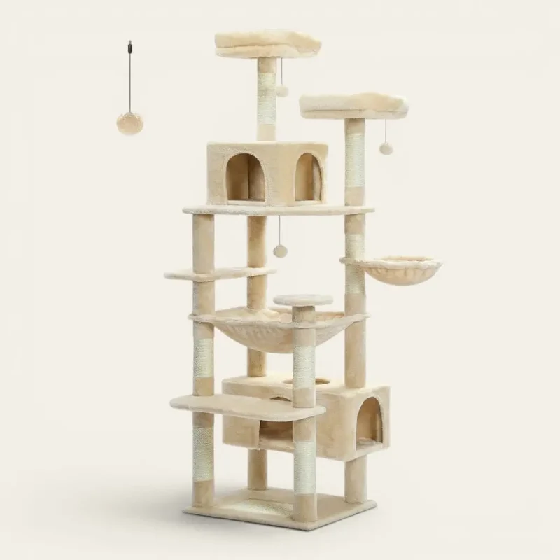 Arbre à chat XXL en promotion – Modèle Maine Coon 183 cm