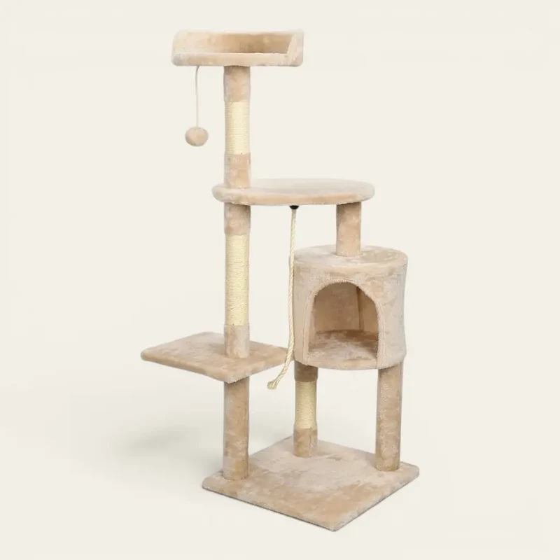 Petit arbre à chat en promotion – Modèle compact 112 cm