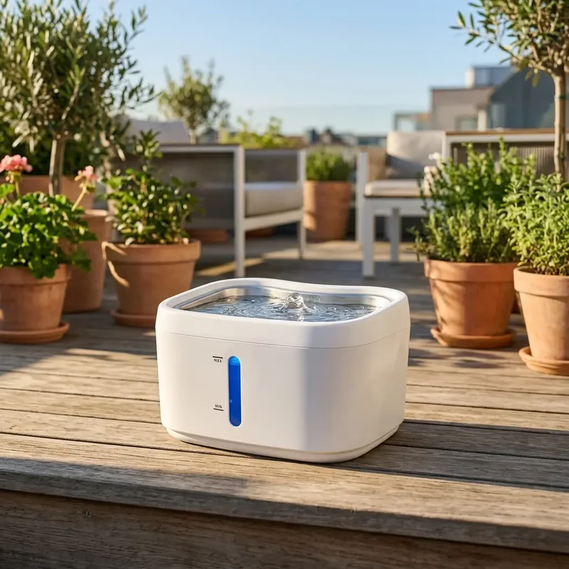 Fontaine d'eau automatique et connectée 2,5L – Capacité idéale