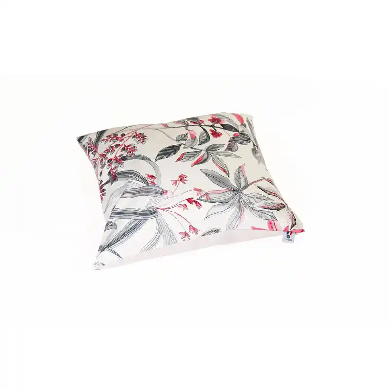 Coussin S 45x45 cm S Ecru Fleuri Rose pour Panier chat ou Déco
