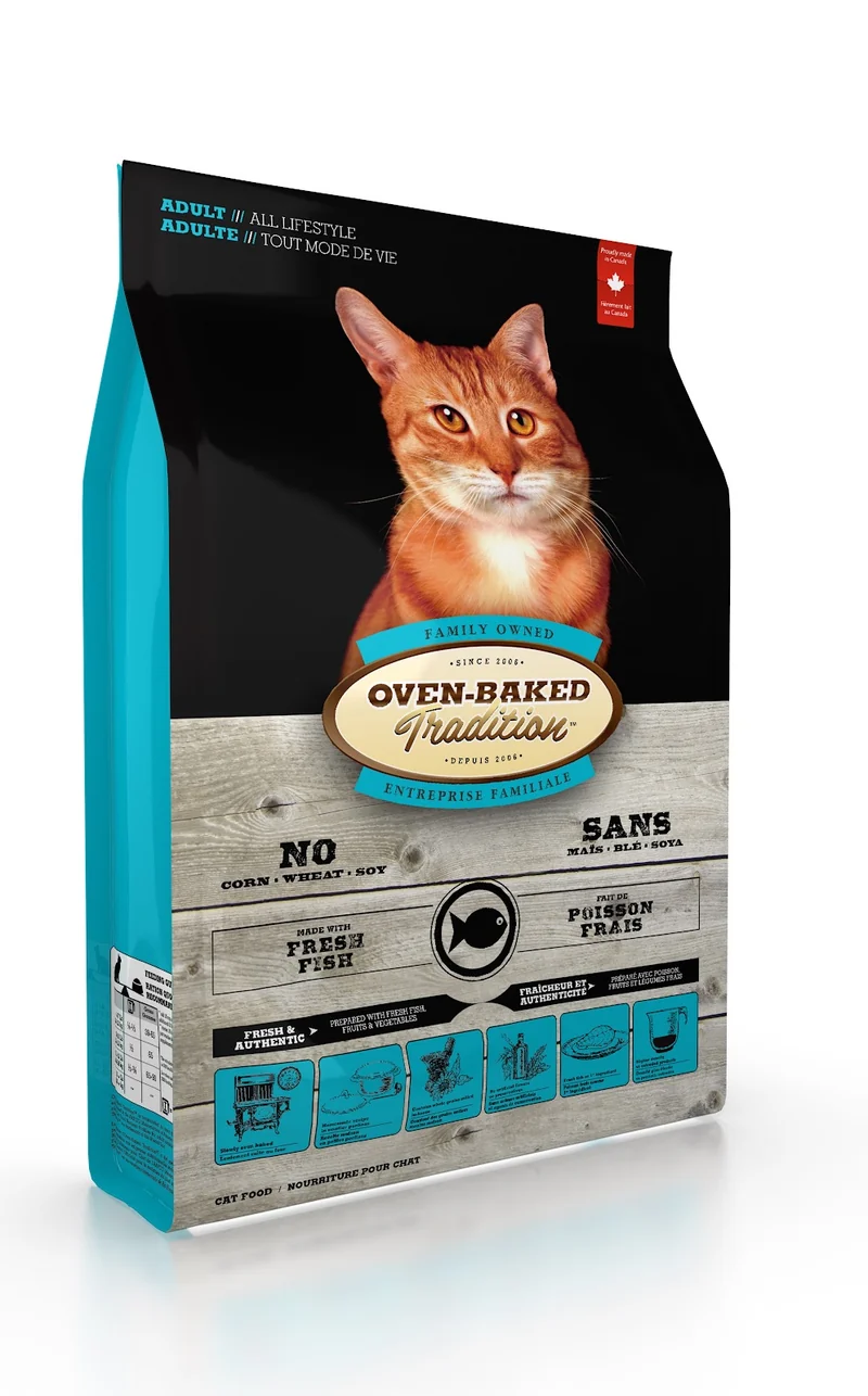 Oven-Baked Tradition - Chat Poisson Frais - Nourriture Sèche pour Chats