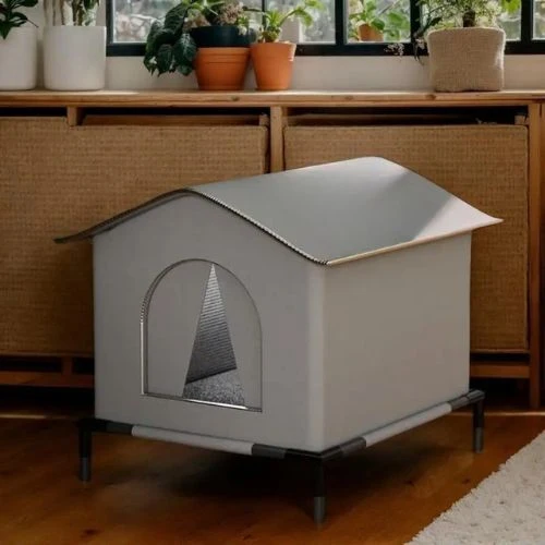 niche exterieur pour chat surélevée