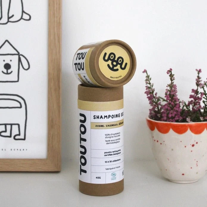Shampoing Sec pour chien et chat certifié Bio