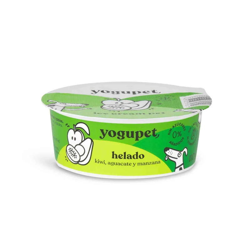 Glace pour chien et chat au Yaourt Green Ice - Pomme, poire et kiwi - 110g