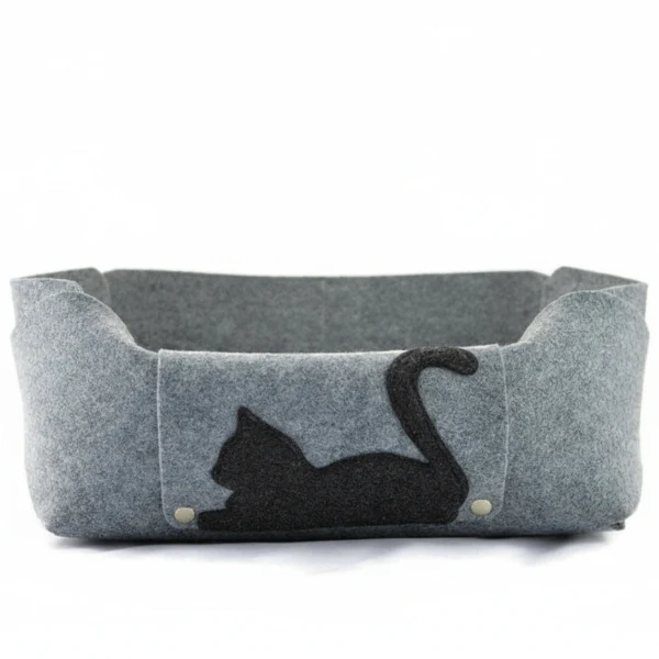 Lit Douillet En Feutre Pour Chat