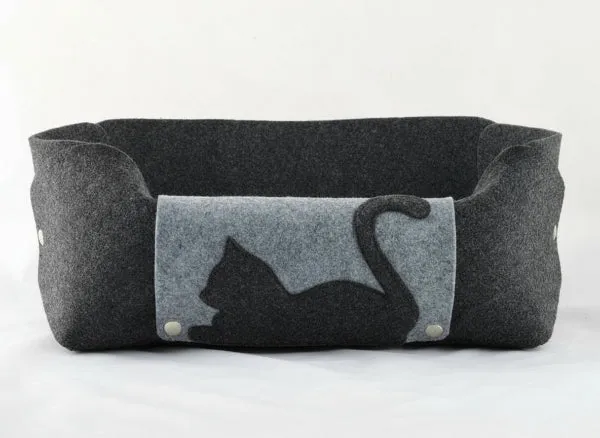 Lit Douillet En Feutre Pour Chat