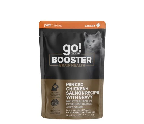 Booster for Cat - Brain Health - Minced Chicken & Salmon with Gravy (2.5oz)