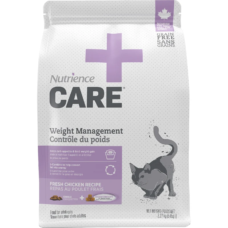 Care Soins Contrôle de Poids - Nourriture au Poulet pour Chats Adultes