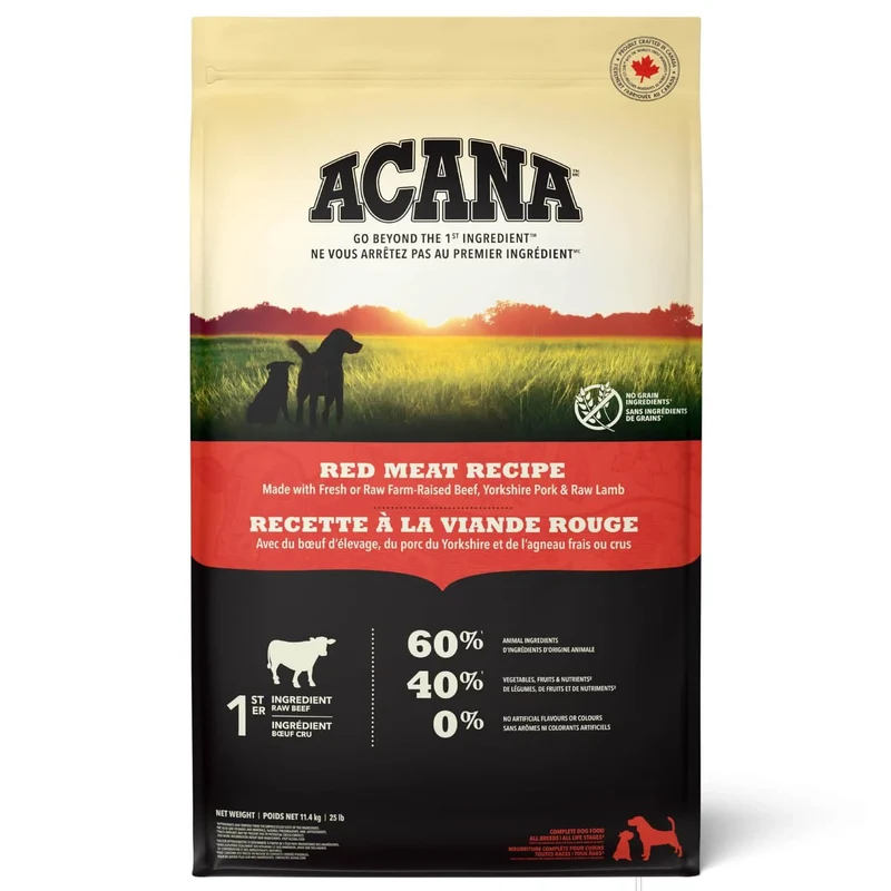 Nourriture à la Viande Rouge pour Chiens Adultes de Toutes Races