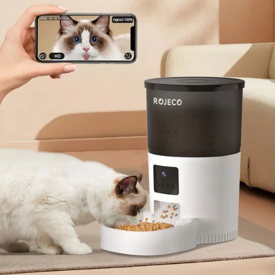 Distributeur de croquettes pour chat- WiFi Caméra