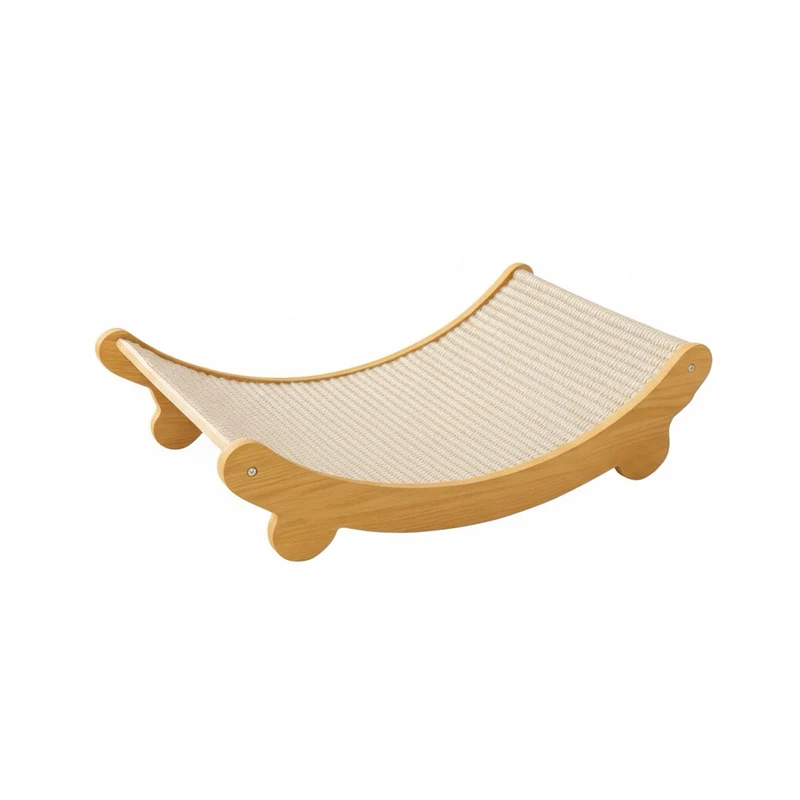Griffoir pour Chat – Lit incurvé en sisal- Ecoscratch