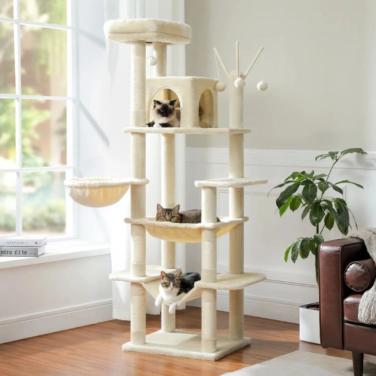 Arbre à chat bois - Cité Féline™