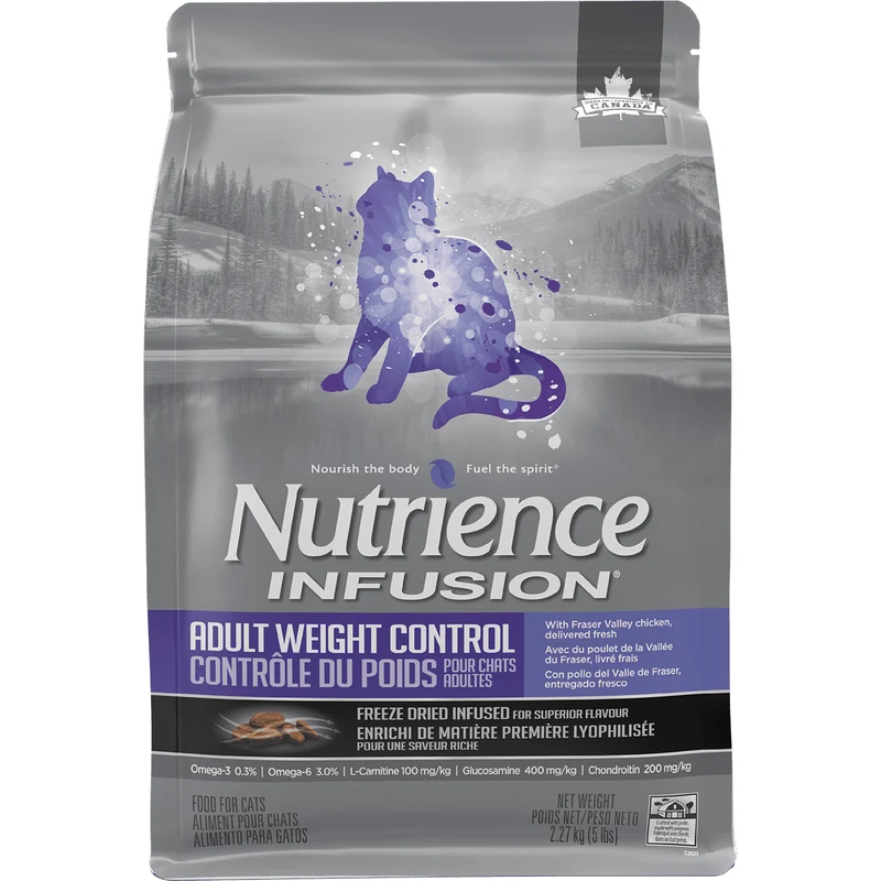 Infusion Contrôle de Poids - Nourriture au Poulet pour Chats Adultes