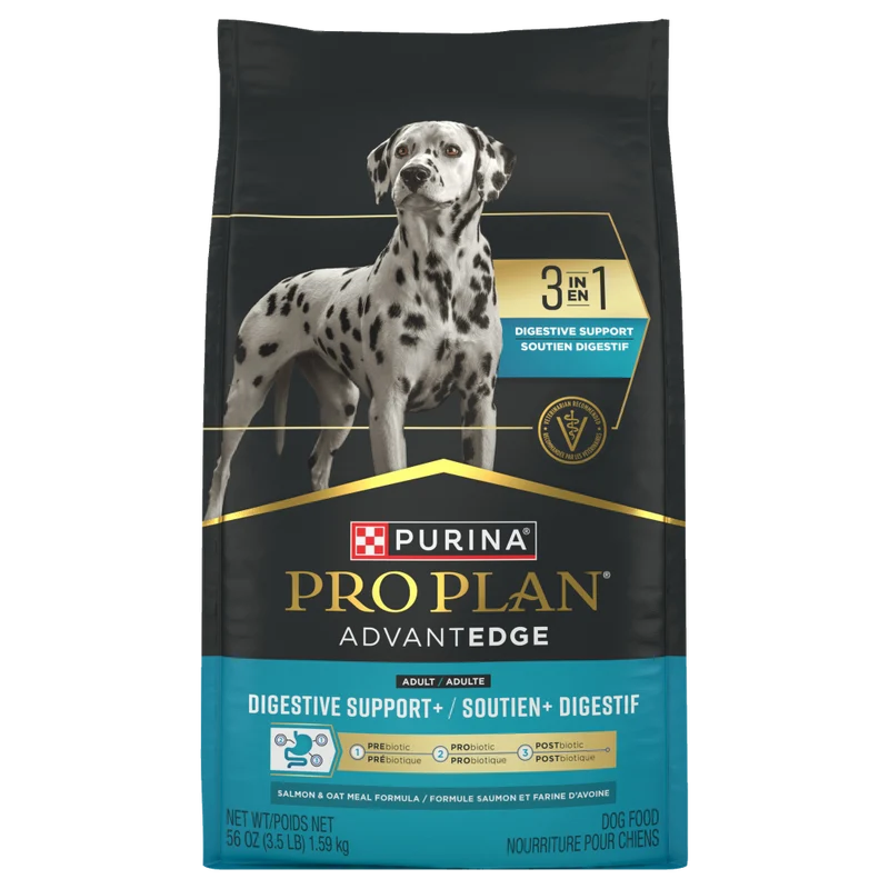 AdvantEDGE Soutien+ Digestion - Nourriture au Saumon & Avoine pour Chiens Adultes Toutes Races