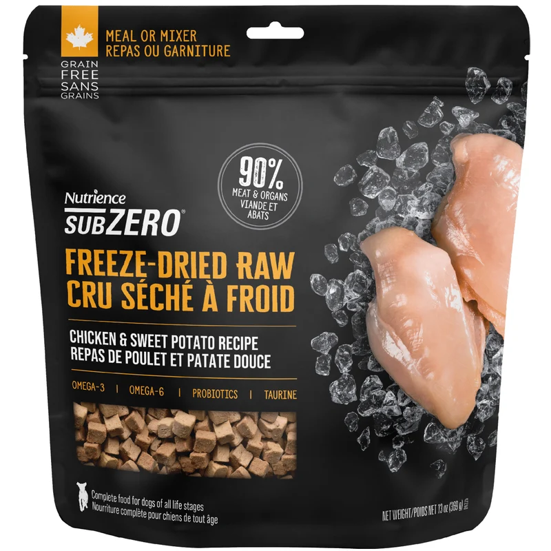 Nourriture Crue Séchée à Froid au Poulet & Patate Douce