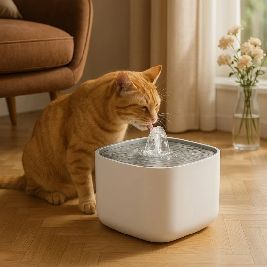 Fontaine à eau chat - Abreuvoir silencieux avec filtre