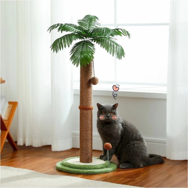 Griffoir pour Chat - Poteau sisal - Cocotier