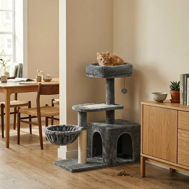 Arbre à chat pour chaton – Échelle chaton, construction sérieuse