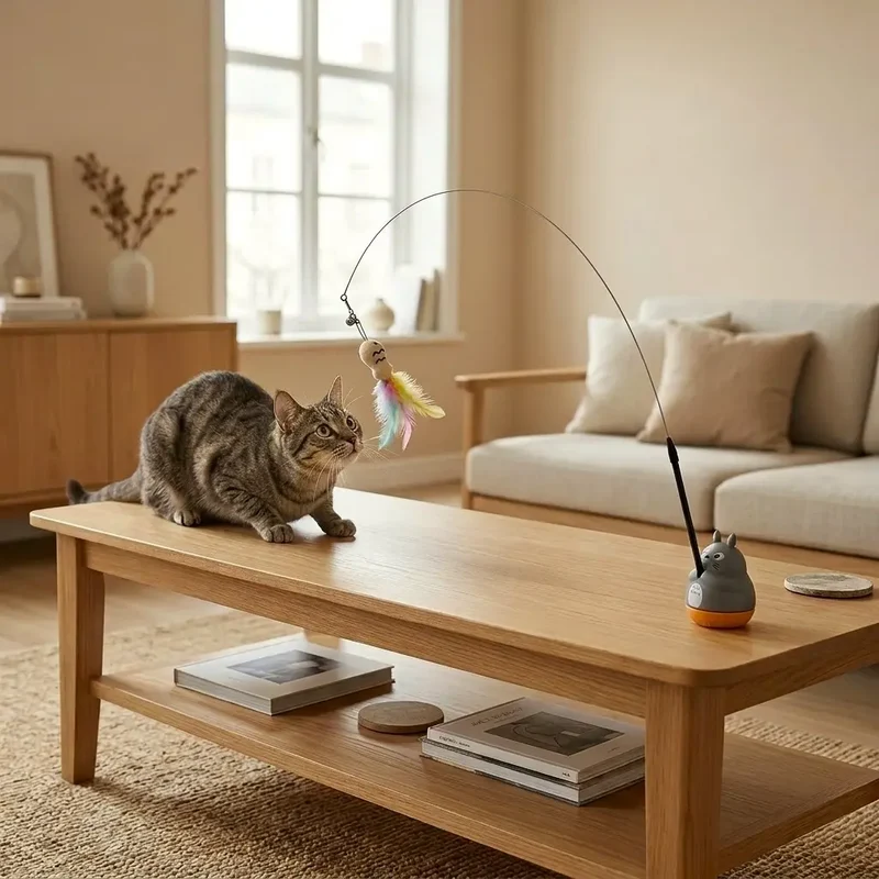 Plumeau chat – Plumes en vol, réflexes en plein éveil