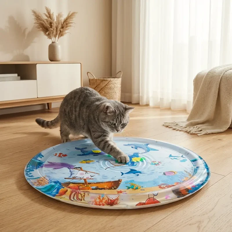 Tapis de jeu chat interactif – Le terrain de jeu tout-en-un