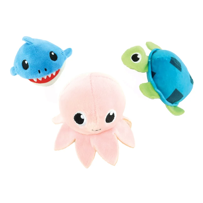 Combo de 3 Jouets Peluches Sous l'Océan