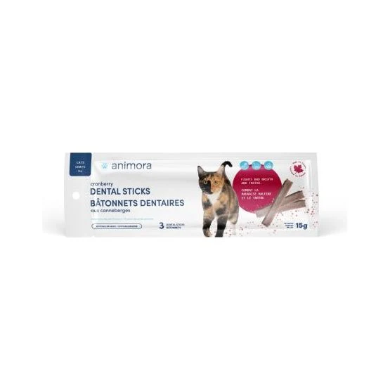 Sachet de Bâtonnets Dentaires aux Canneberges pour Chats