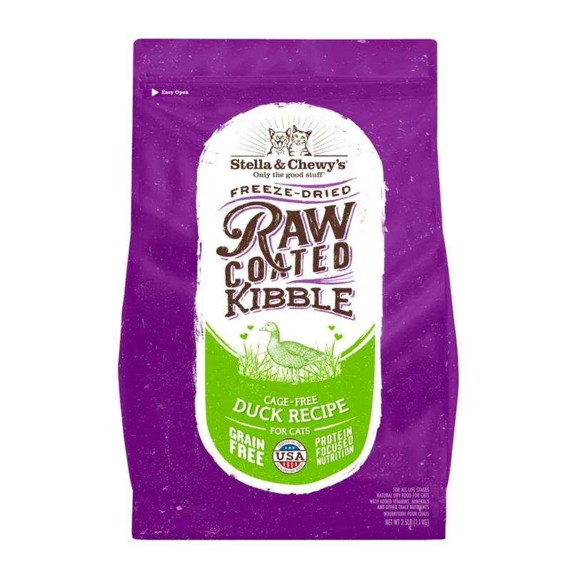 Stella & Chewy's - Raw Coated Kibble Cage-Free Duck Cat Food (5lb)