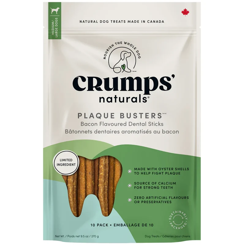 Plaque Busters - Bâtonnets Dentaires Anti-Plaque au Bacon