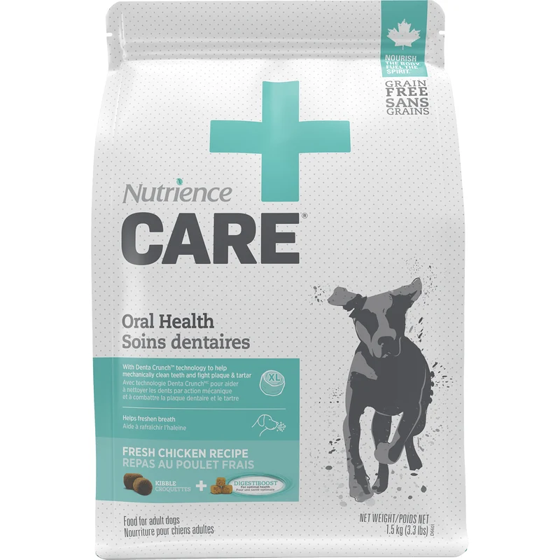 Care Soins Dentaires - Nourriture au Poulet pour Chiens Adultes Toutes Races