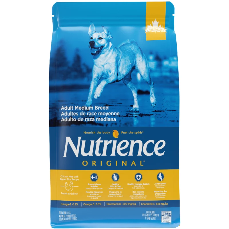 Original - Nourriture au Poulet & Riz Brun pour Chiens de Moyennes Races