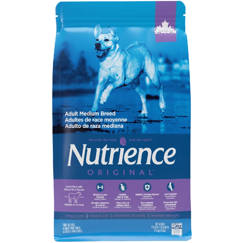 Original - Nourriture au Agneau & Riz Brun pour Chiens de Moyennes Races